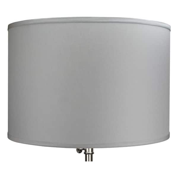 Fenchel Shades 18 in. Top Diameter x 18 in. Bottom Diameter x 12 in. Height Drum Lamp Shade - Linen Ivory