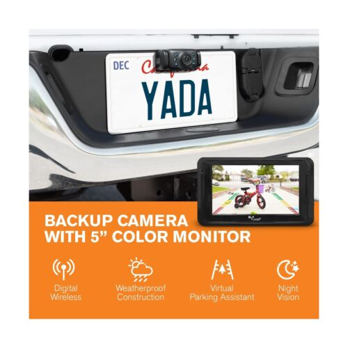YADA | Vehicle Backup Camera Expandable System, 5" Dash Camera, Adjustable Re...