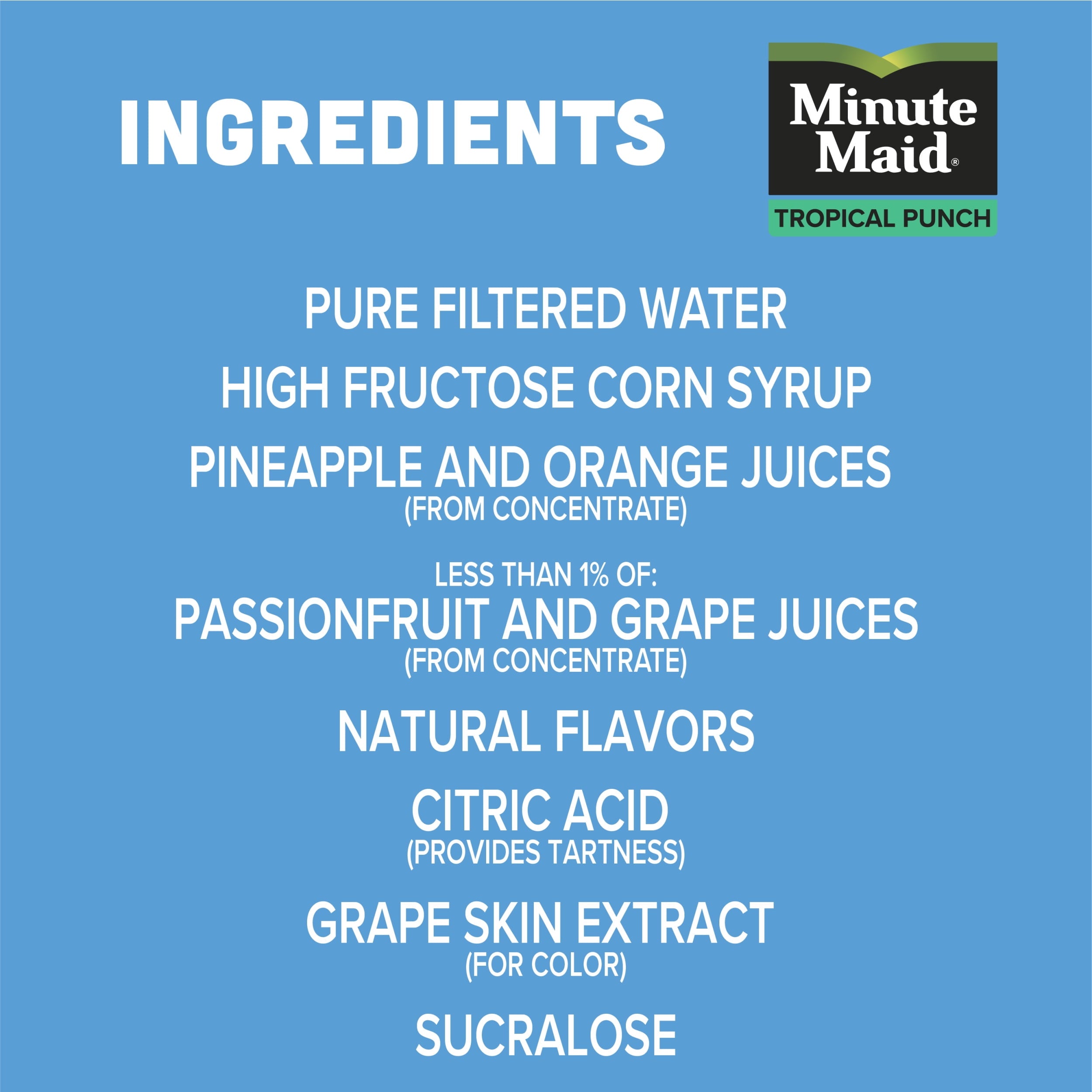 Minute Maid Tropical Fruit Punch Drink, 59 fl oz Carton