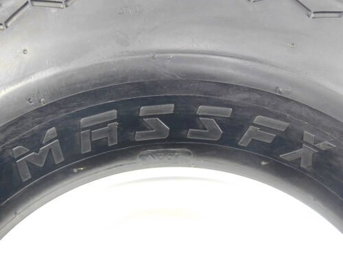 MASSFX 18x8.5-8 Golf Cart, Turf, Lawn & Garden Tires & White Wheel Kit 18x8.5x8