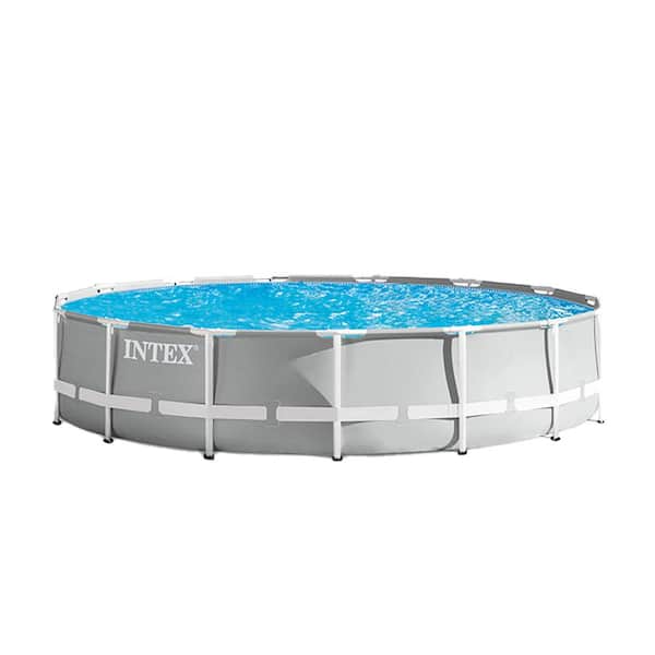 15 ft. Round 3.5 ft. D Metal Frame Above Ground Pool with Taylor Pool Water Test Kit