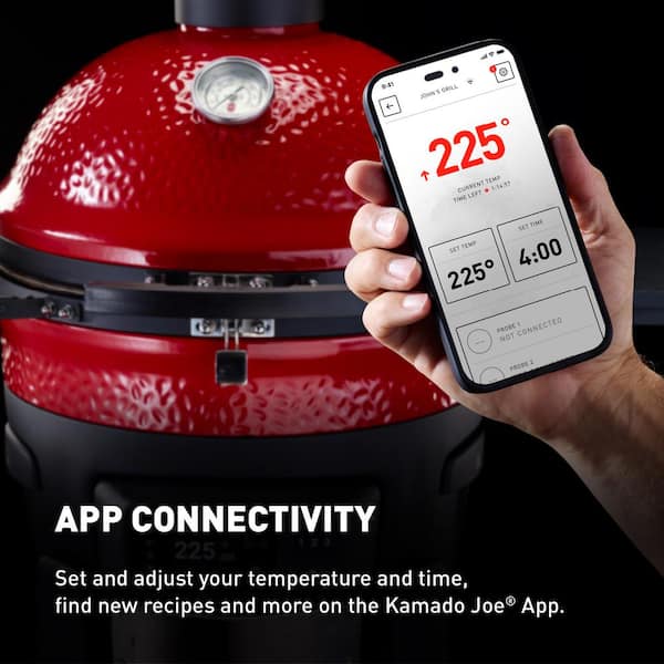 Konnected Joe 18 in. Digital Charcoal Grill and Smoker with Auto-Ignition and Wi-Fi Temperature Control