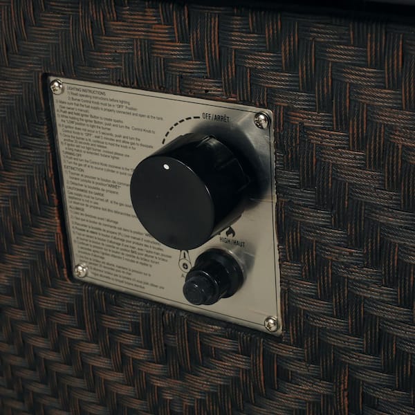 Abilene Brown Rectangular Stone Fire Pit (No Tank Holder)