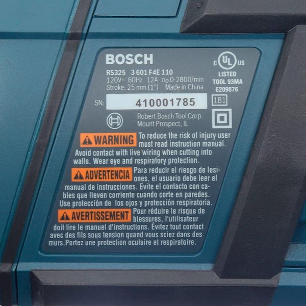 12 Amp Corded 1 in. Variable Speed Compact Reciprocating Saw with All-Purpose Saw Blade and Carrying Case