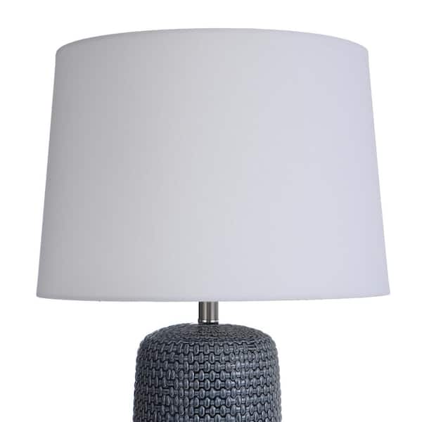 Galey 30 in. Navy Blue Table Lamp