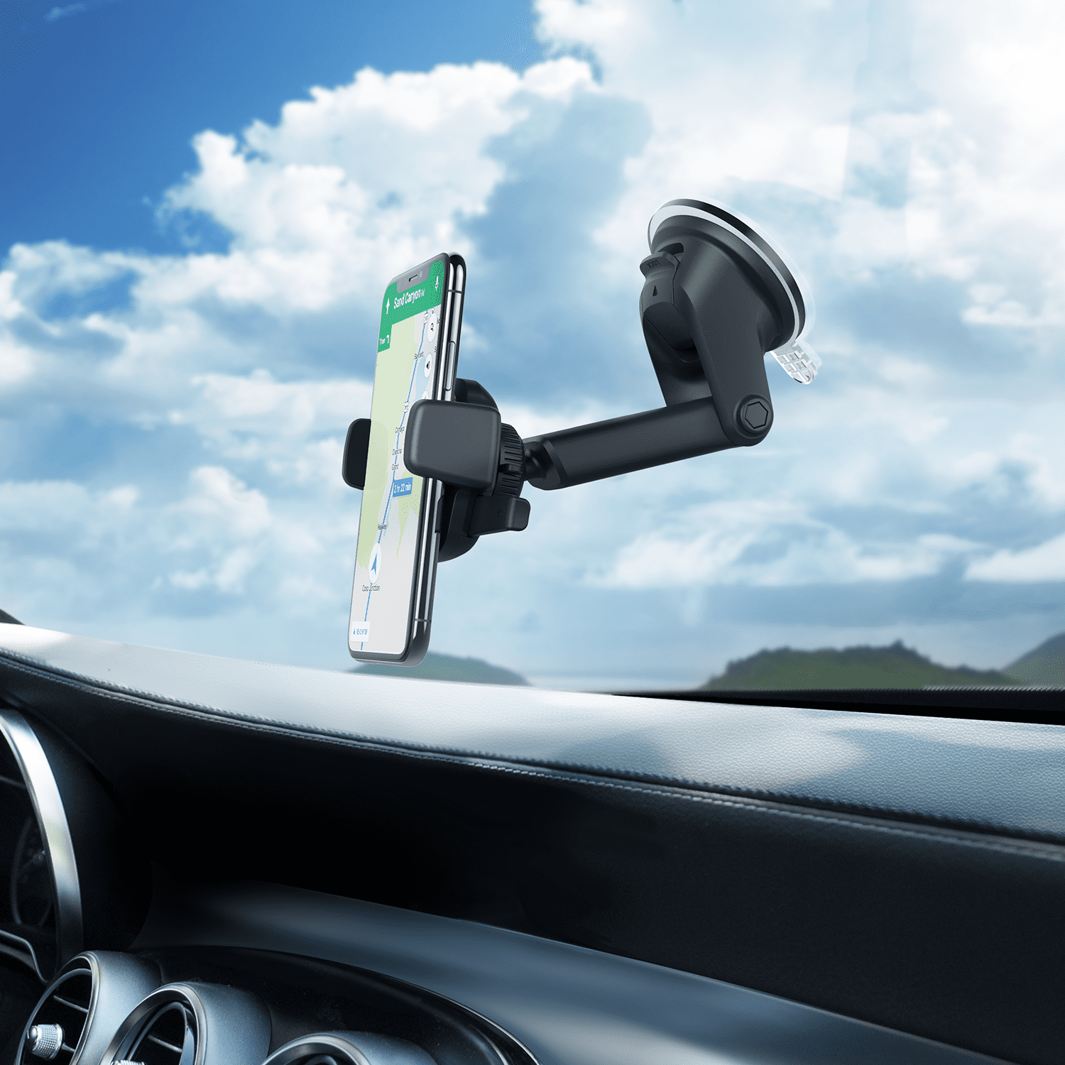 iOttie Easy One Touch Mini Dashboard & Windshield Car Mount and Phone Holder