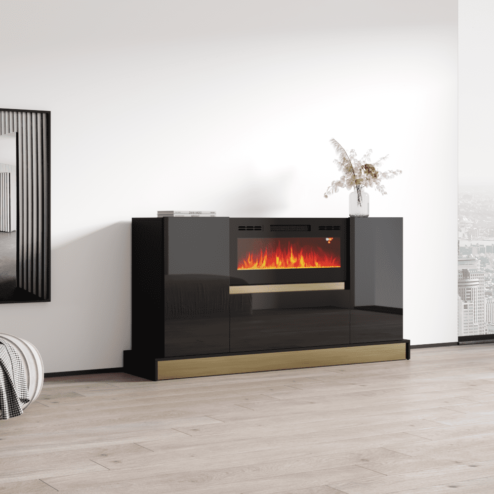 Mercado 01 BL-EF Fireplace Sideboard