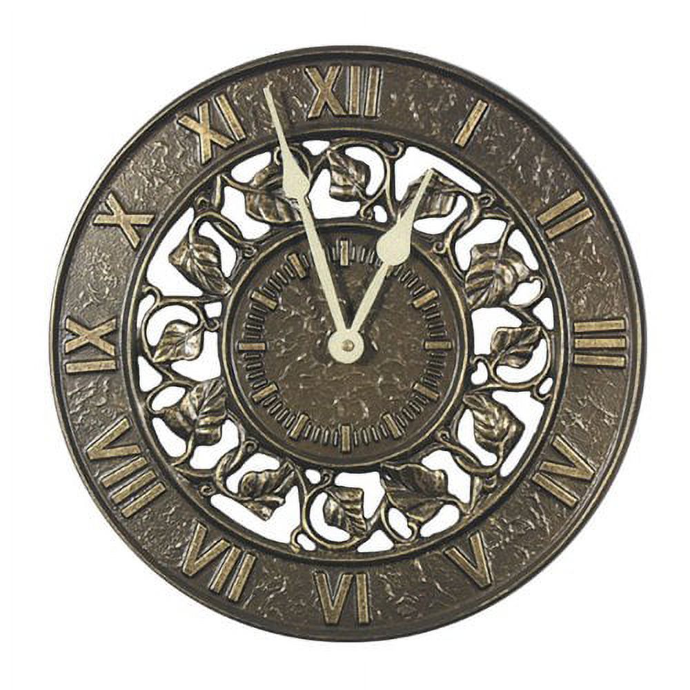 Whitehall Products 01834 Ivy Silhouette Clock - French Bronze