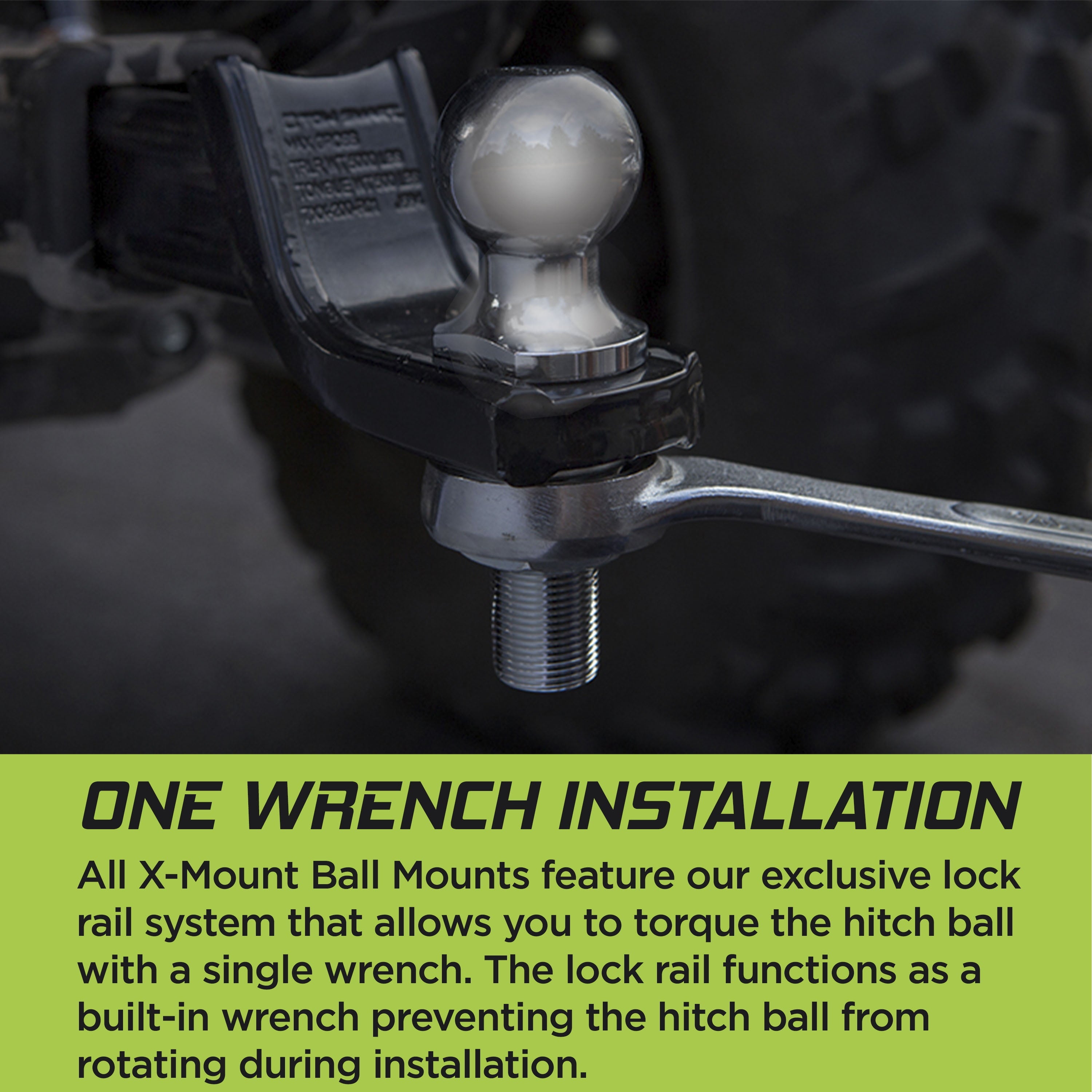 TowSmart Hitch Towing X Mount, Class III, 5.25in Drop, 4in Rise, 1in Shank, 7225, 5000lb, 1 Each