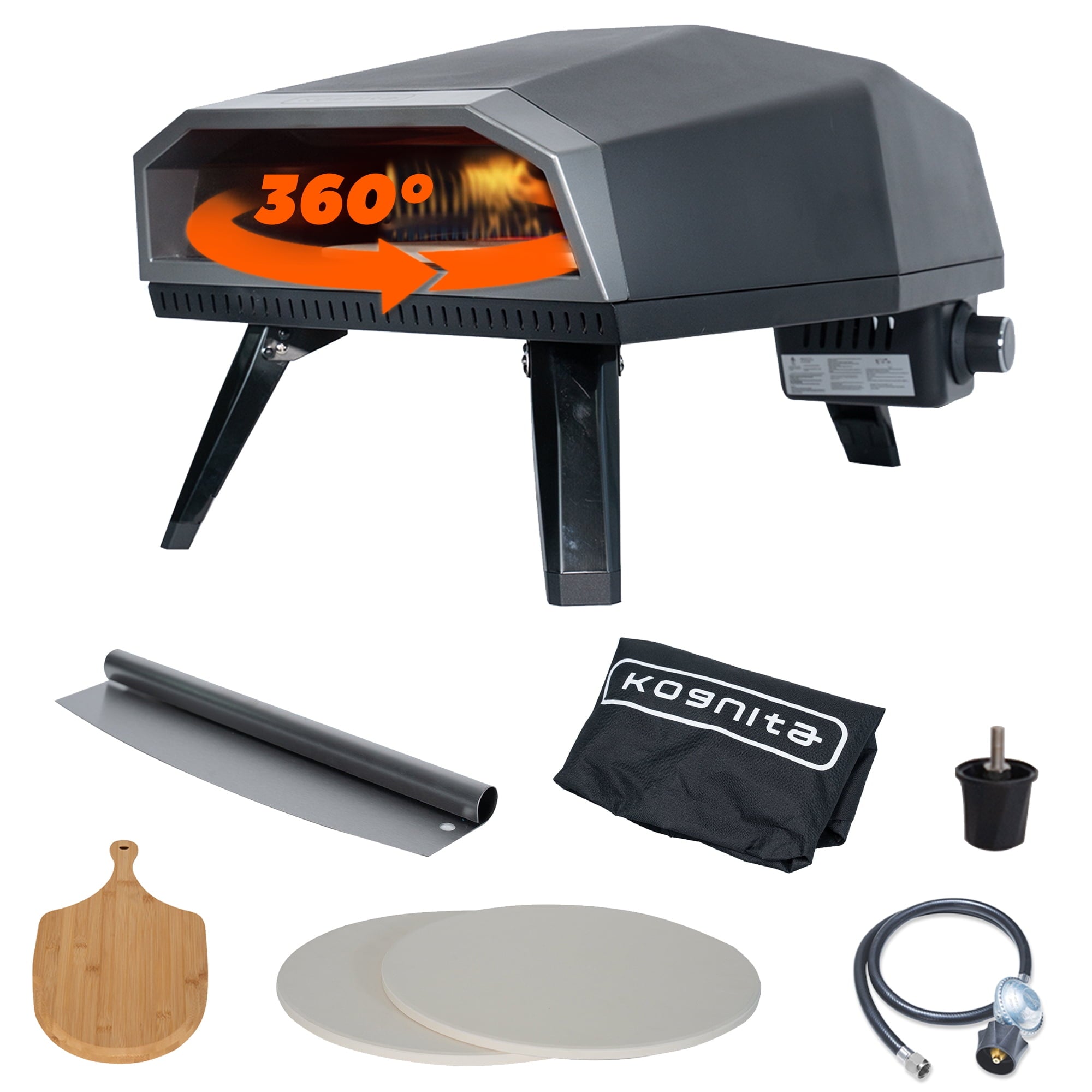 Boar Portable Gas Propane Pizza Oven with Pizza Peel, 13
