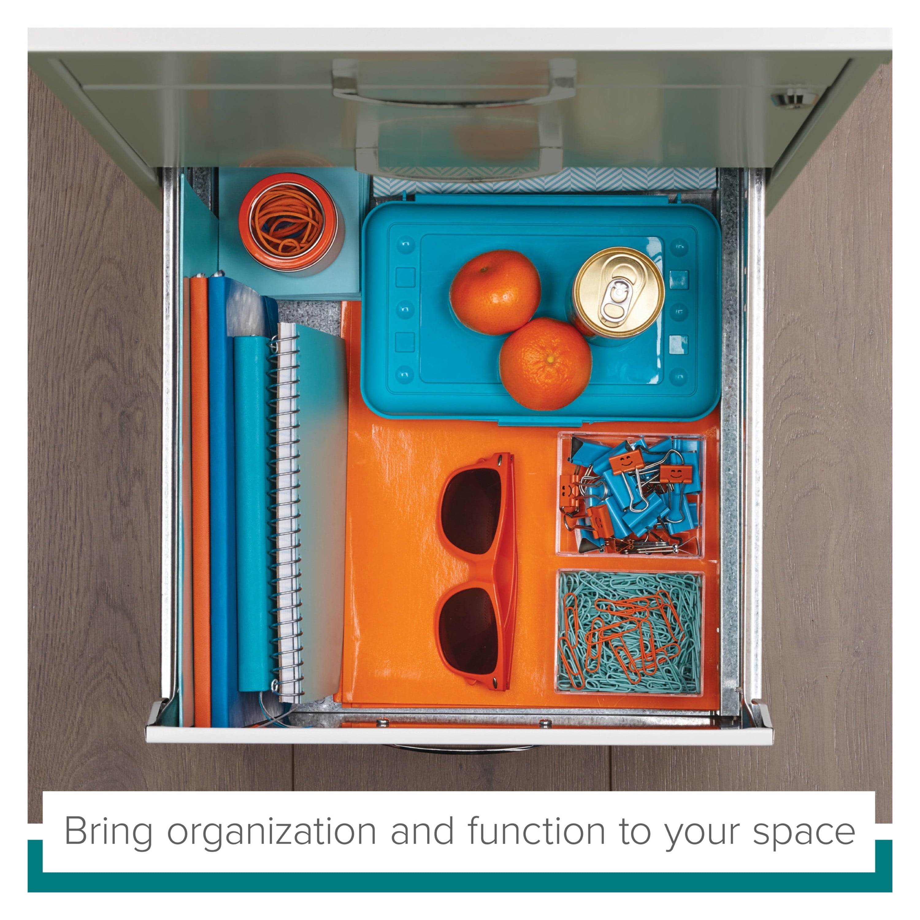 Space Solutions 3 Drawer Letter Width Vertical File Cabinet with Pencil Drawer, White