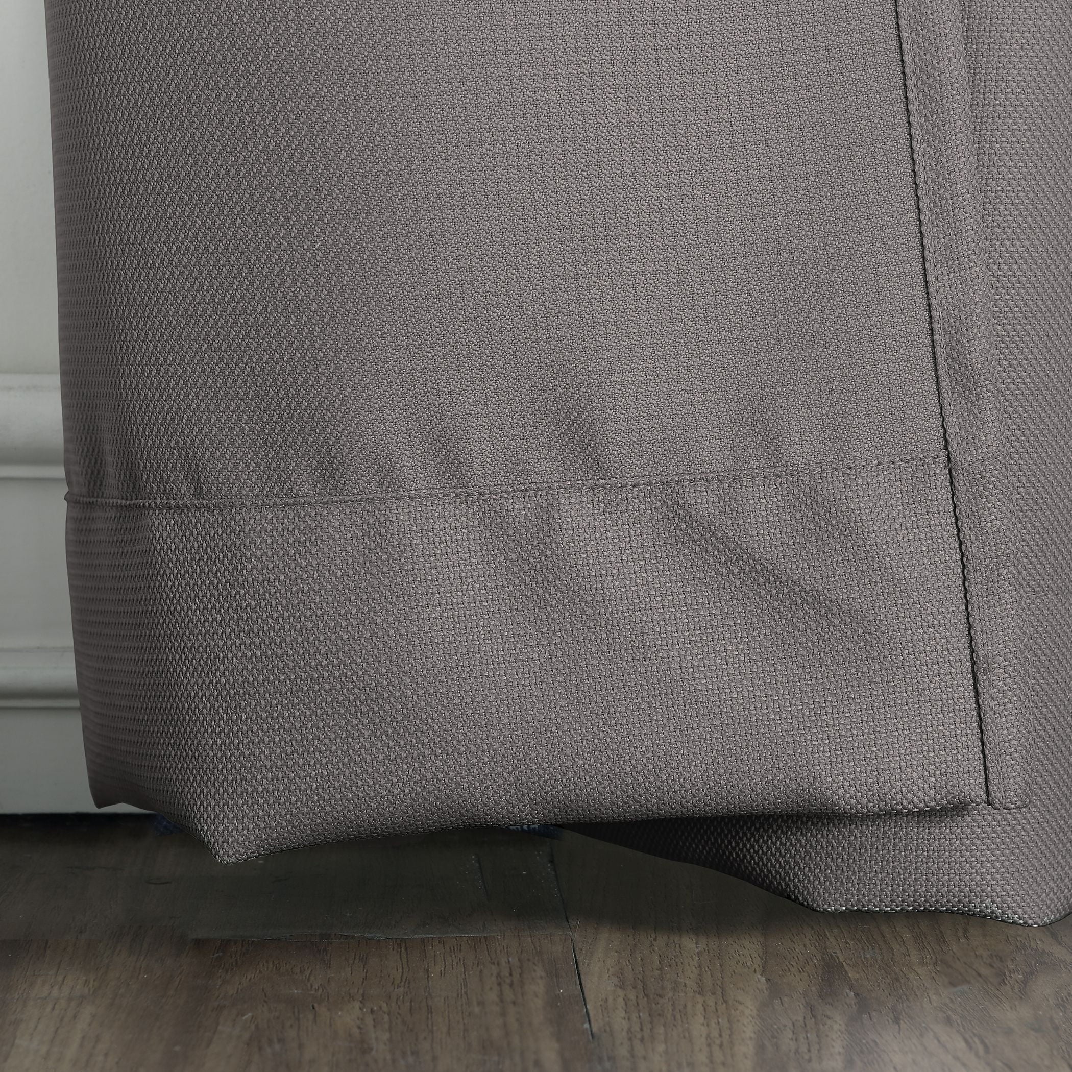 No. 918 Nathan Casual Textured Semi-Sheer Grommet Curtain Panel, 48