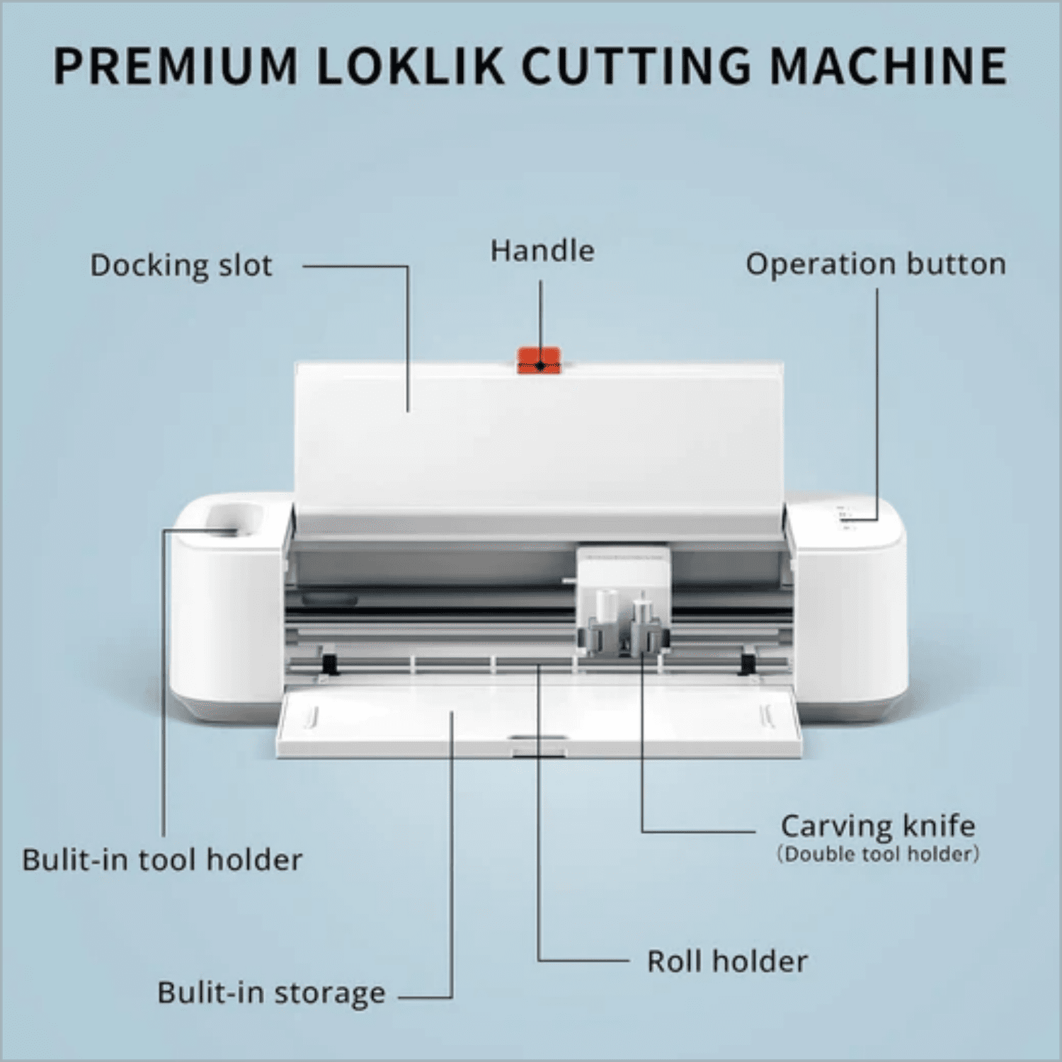 HTVRONT by LOKLiK DIY Cutting Machine for All Vinyl Crafts w/ Bluetooth & USB for Windows & Mac Vinyl Cutter Machine for Cricut Vinyl