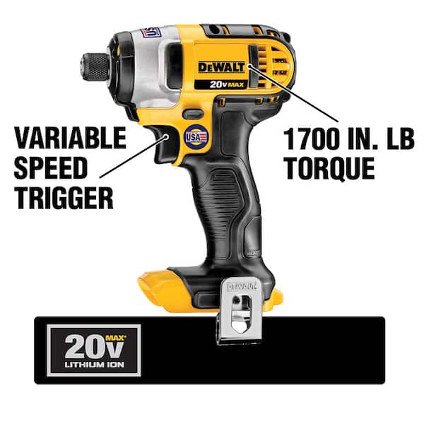 20V MAX Cordless 8 Tool Combo Kit, 20V MAX Cordless 3/8 in. Impact Wrench, and (2) 20V 2.0Ah Batteries