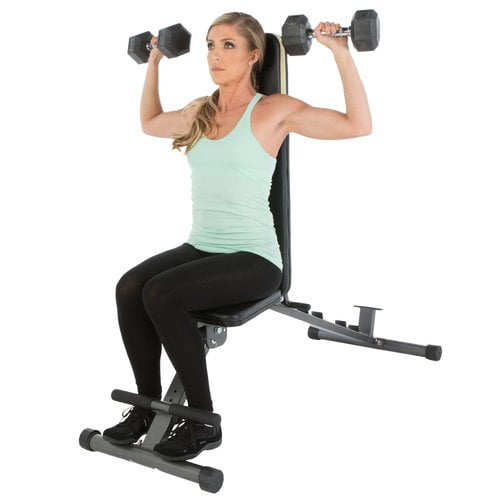 Fitness Reality Super Max 1000 Heavy-Duty Weight Bench, 12 Adjustable Backrest Positions, 800 lb Weight Capacity