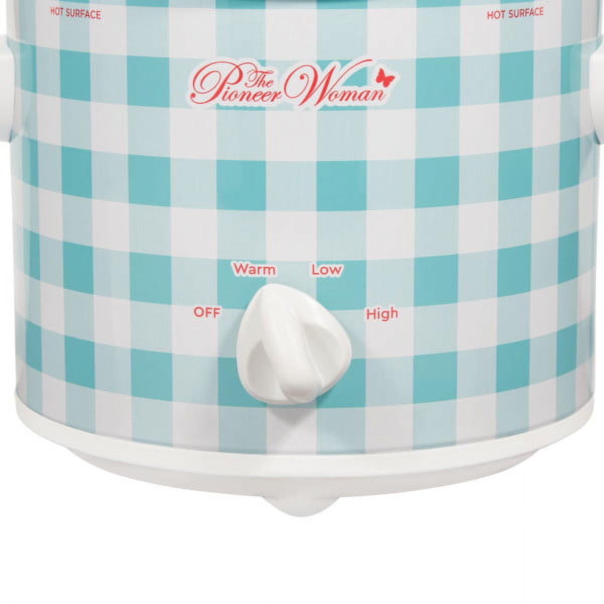 The Pioneer Woman Slow Cooker 1.5 Quart Twin Pack, Breezy Blossom and Teal Gingham, 33018