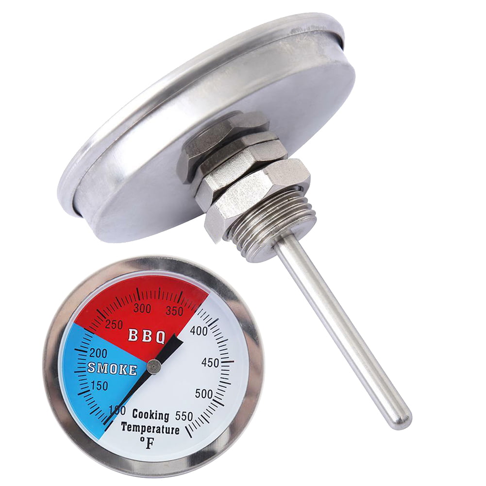 Papaba Thermometer,Stainless Steel Barbecue BBQ Smoker Grill Thermometer Temperature Gauge Tester