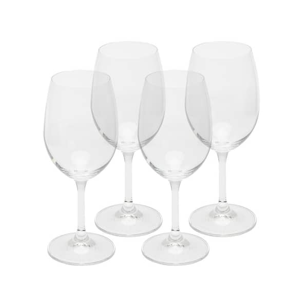 David Shaw Designs 12 oz. Modern White Wine Glass Set (Set of 4)
