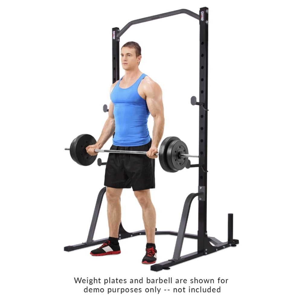 Body Champ PBC530 Power Rack System with Olympic Weight Plate, 46