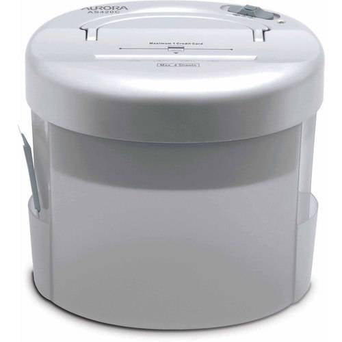Aurora GB AS420C 4-Folded Sheet Cross-Cut Desktop Paper and Credit Card Shredder