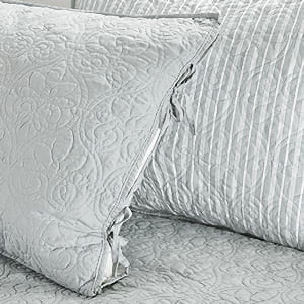 Home Essence Vancouver 6 Piece Reversible Daybed Cover Set, Grey