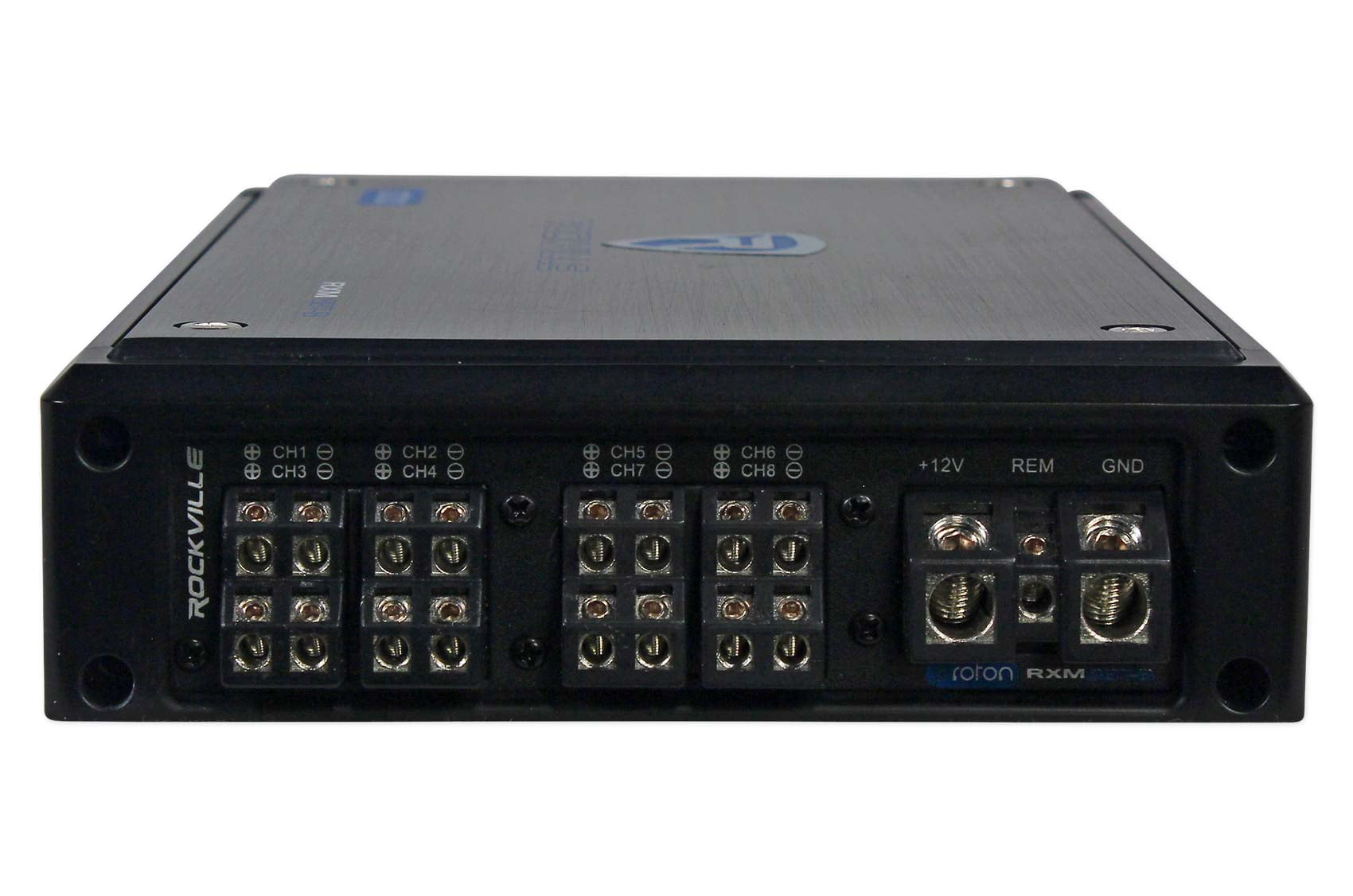 Rockville RXM8BTB 8 Channel 1500 Watt Bluetooth Car Stereo Amplifier Amp