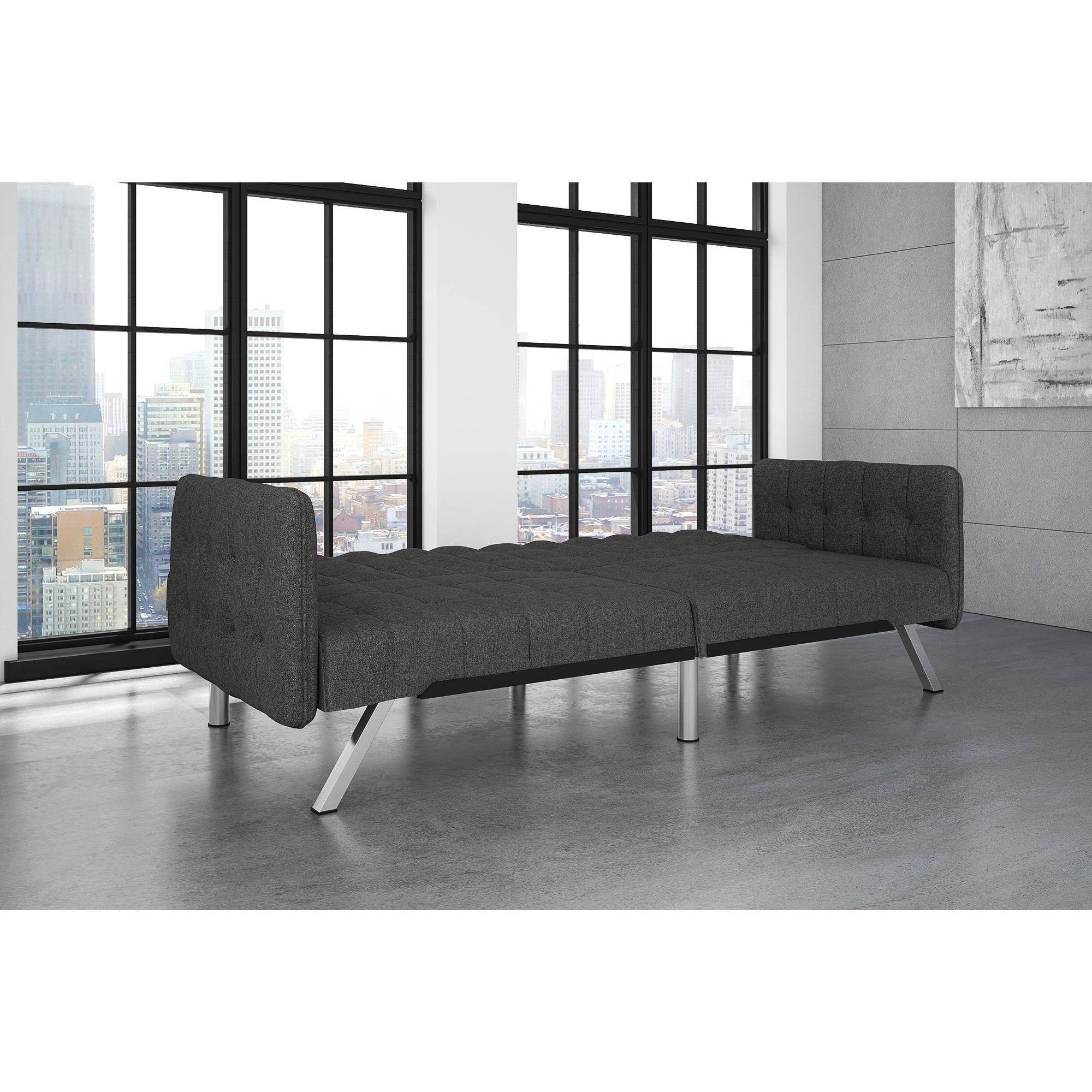 Desert Fields Emily Convertible Sofasleeper, Gray Linen