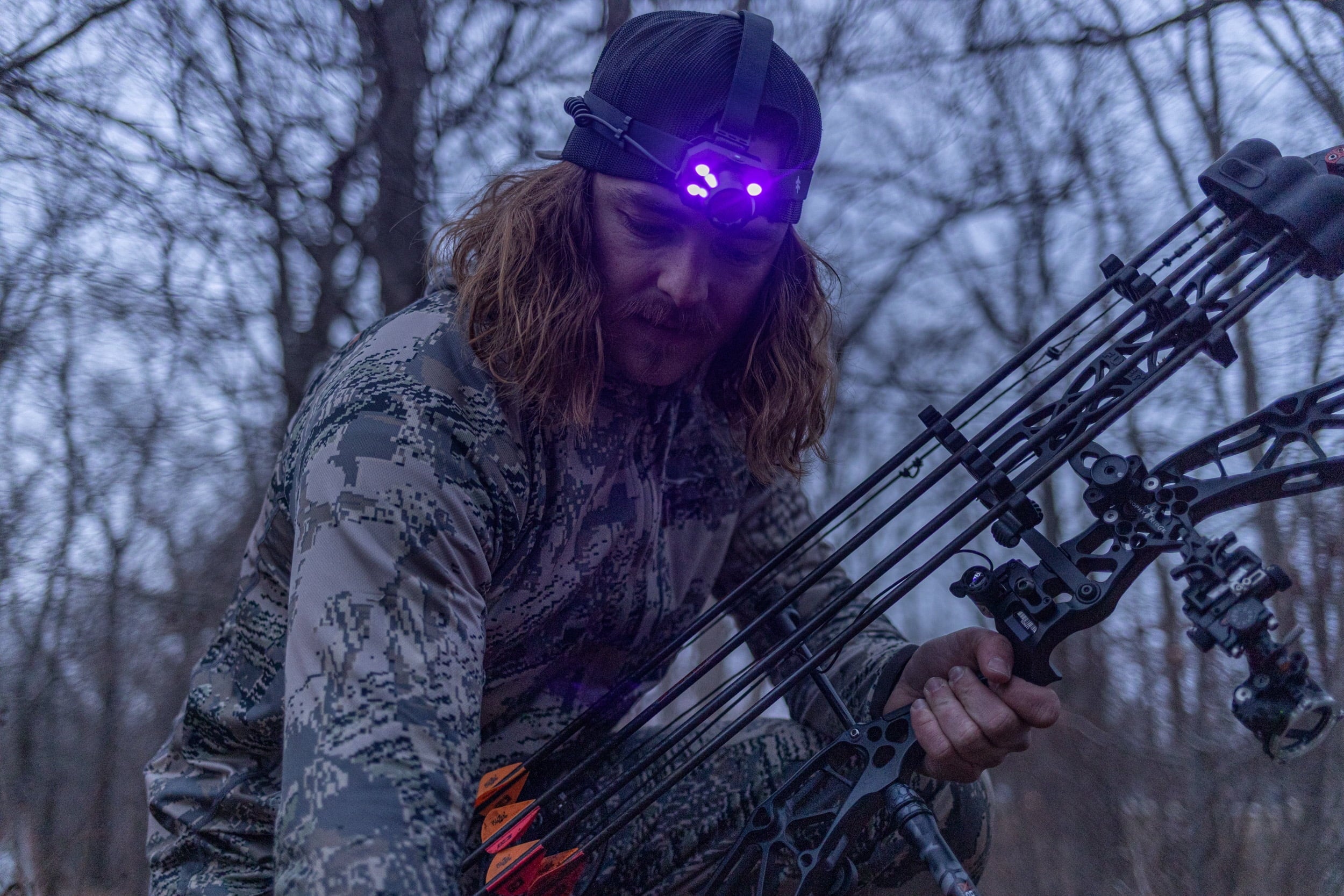 Swiss Tech Rechargeable 500 Lumens LED Headlamp, IPX4 Weatherproof, UV Blood Tracker