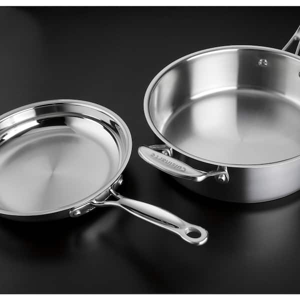 Chef's Classic 10-Piece Stainless Steel Cookware Set with Lids