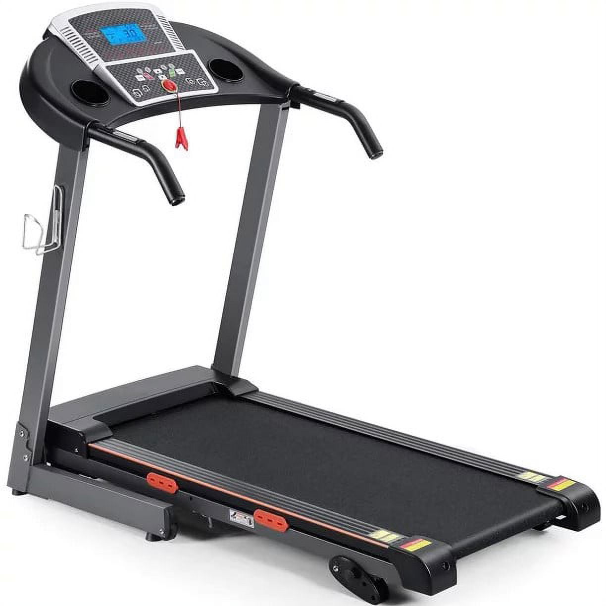 Gasky 17'' Electric Folding Treadmill with 3 Manual Inclines, 2.5HP Powerful Motor, 15 Preset Programs and Multi-Functional Display Wide Running Machine for Home Fitness, 220 lbs