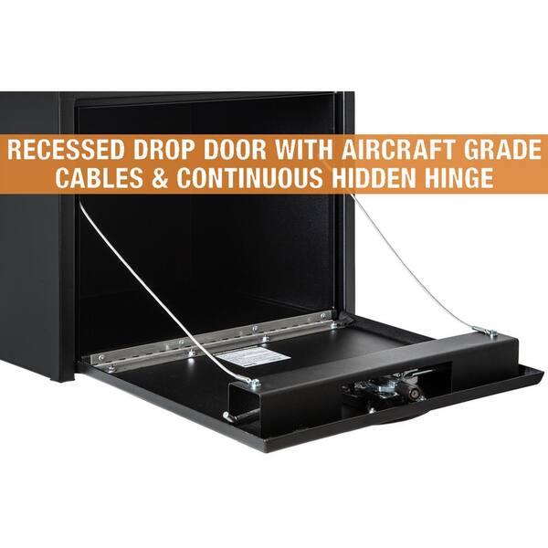 18 in. x 18 in. x 24 in. Matte Black Textured Steel Underbody Truck Tool Box