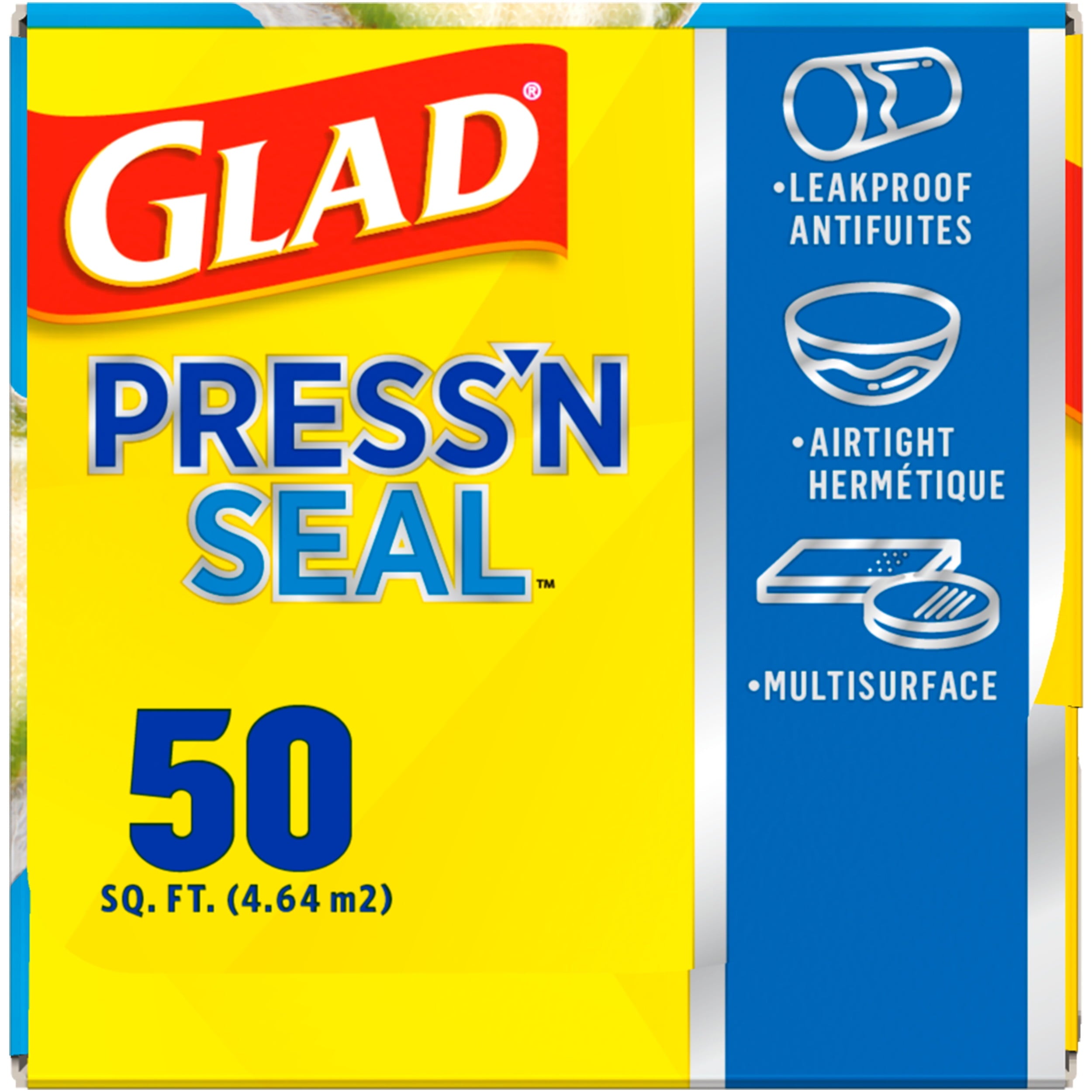 Glad Press'n Seal Food Plastic Wrap - 50 Square Foot Roll