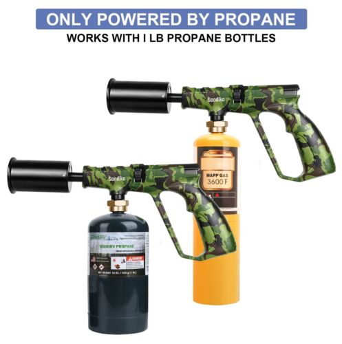 Sondiko Powerful Cooking Propane Torch - Flame Thrower Fire Gun Grill Gun, Ch...
