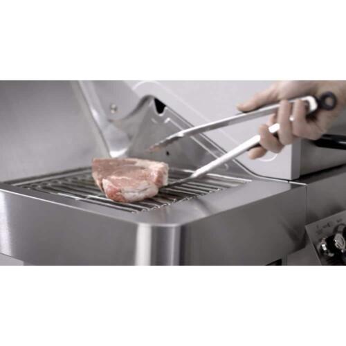 Monument Grills 6-Burner Propane Grill w/ Side+Sear Burners + LED Controls Blue