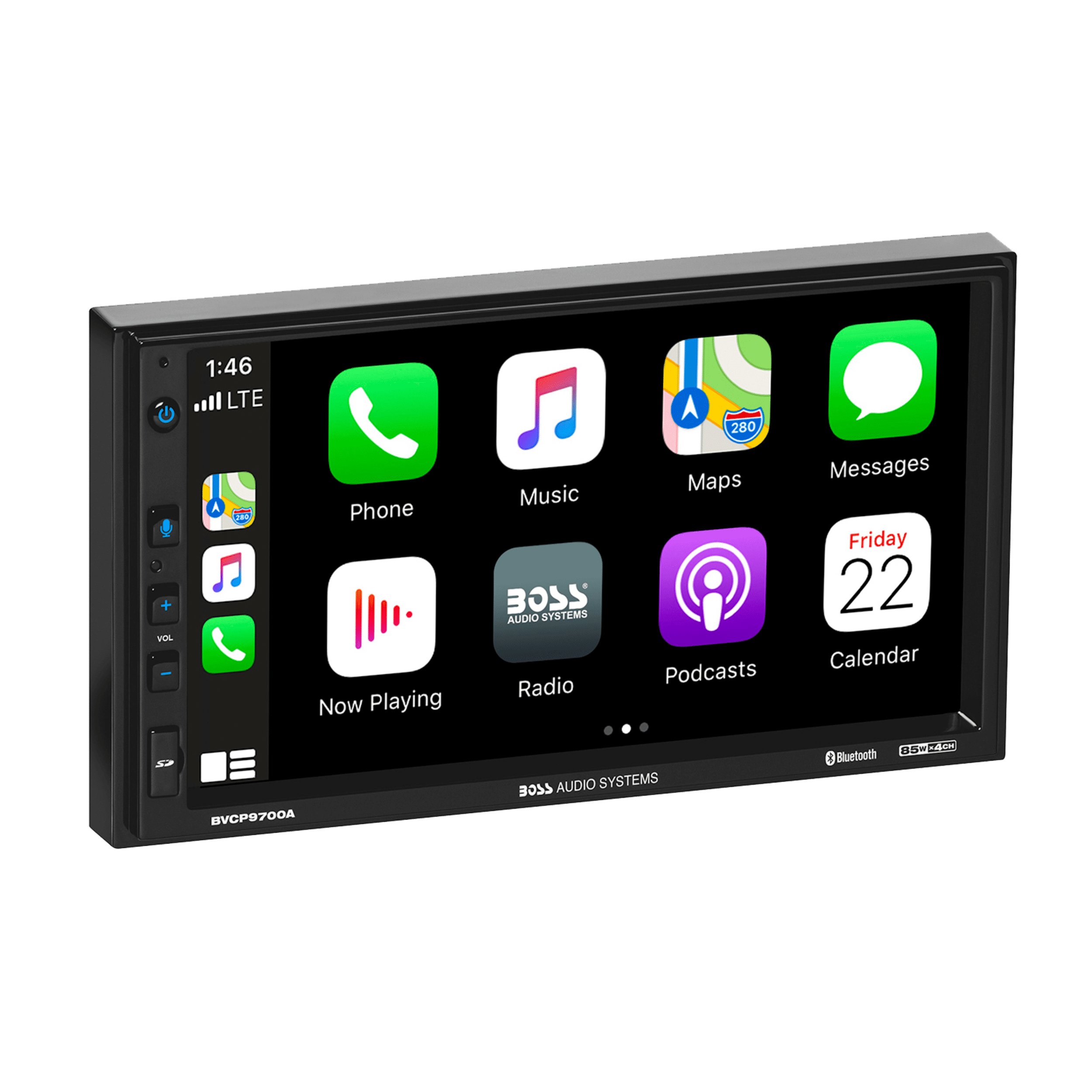BOSS Audio Systems BVCP9700A 2 Din Apple CarPlay Android Auto Car Stereo System