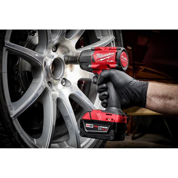 M18 FUEL 18V Lithium-Ion Brushless Cordless 1/2 in. Impact Wrench with Mid Torque Impact Wrench (2-Tool)