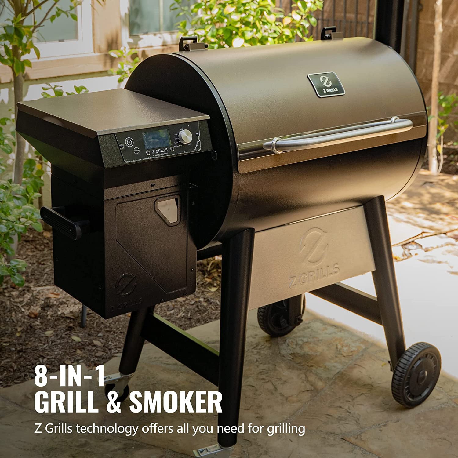 ZPG-7002C3E 697 sq. in. Pellet Grill & Smoker Bronze