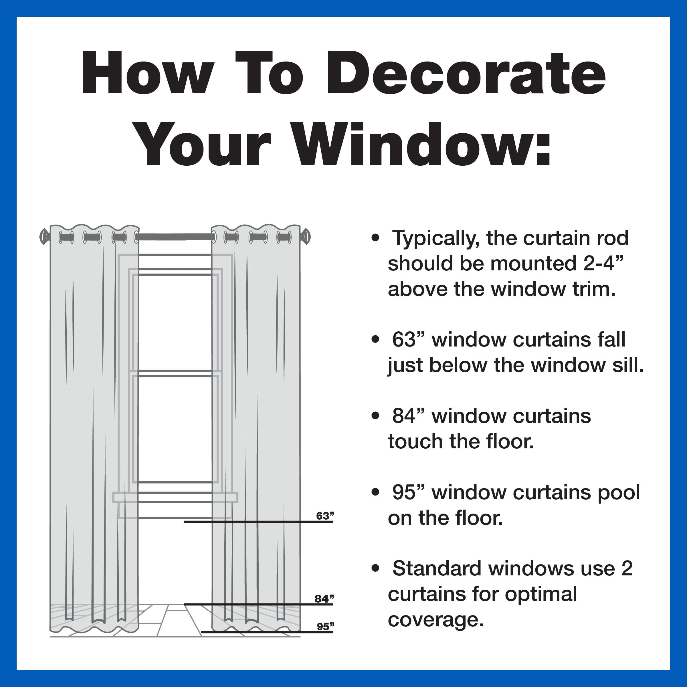 Mainstays Solid Black Room Darkening Rod Pocket Curtain Panel Pair, 30