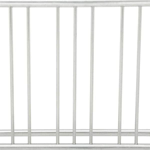 5 ft. Galvanized Commercial Park Traditional Double Sided Portable Bike Rack