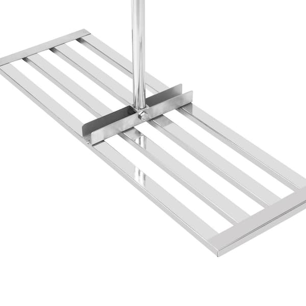 Drag Harrow 30 in. x 10 in. Lawn Leveler Tool Lawn Leveling Rake with 77 in. Handle Stainless Steel Soil Leveling Tool