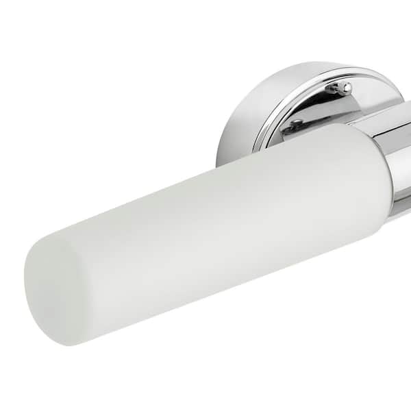 Rosepine 24 in. 1-Light Chrome Integrated LED Modern Bathroom Vanity Light Bar