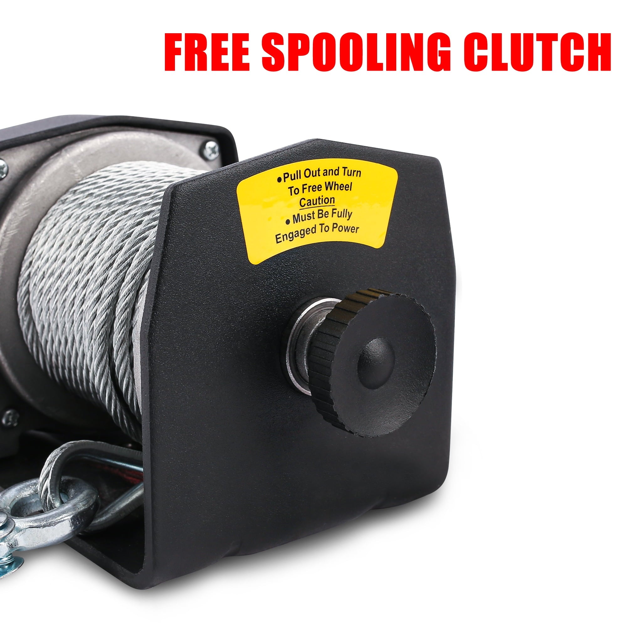 X-BULL Electric Winch 12V 2500LBS/1134KGS Steel Cable Wireless ATV UTV 4WD Boat