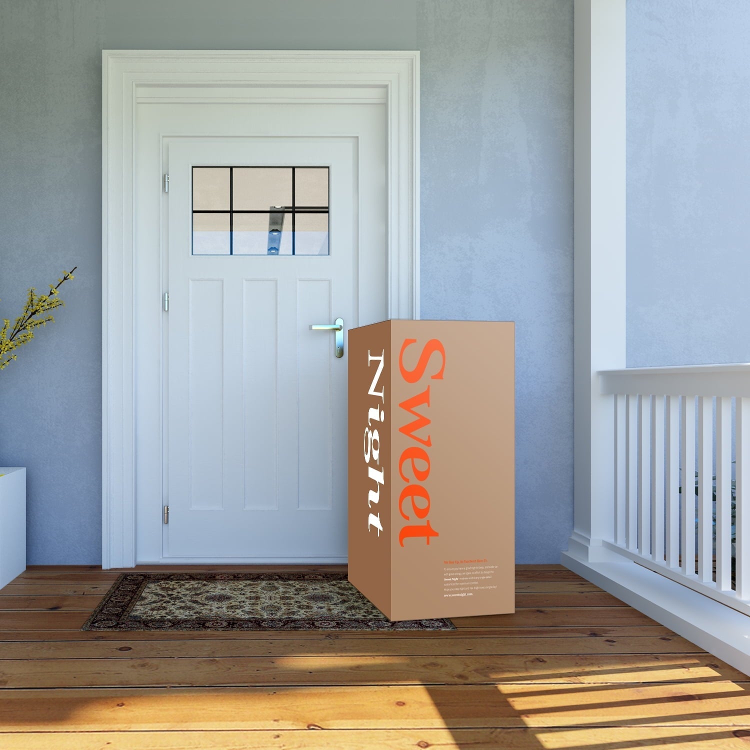 Island 10-Inch Pocket Spring Hybrid Mattress in a Box, Queen Mattress