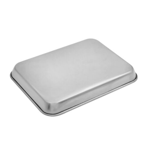 304 Chef Stainless Steel Baking Pans Tray Cookie Sheet Non Toxic Rectangle 4Size