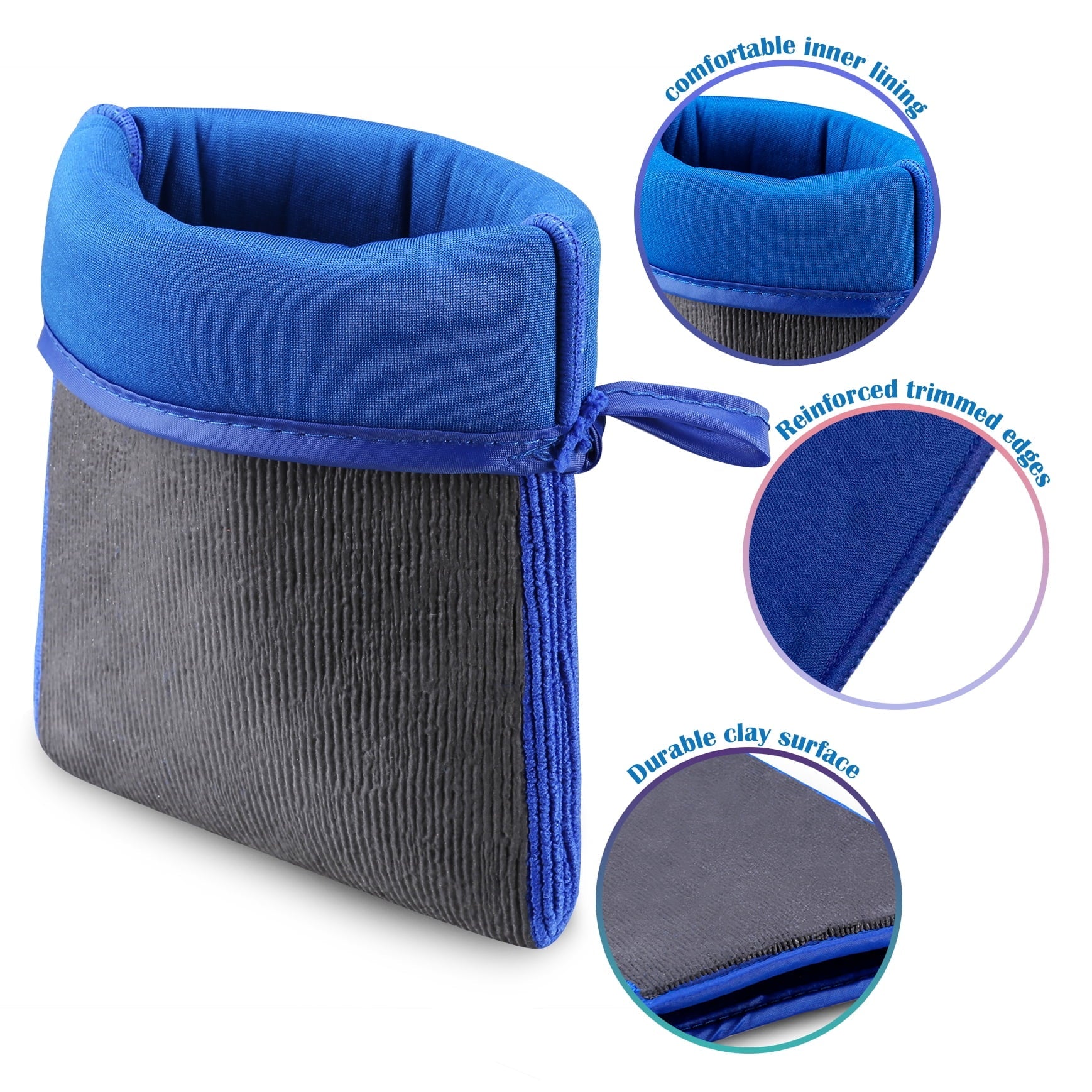 Clay Mitt, 2 Pack Clay Bar Mitt for Car Detailing, Fine Grade Auto Magic Clay Towel, Scratch-Free and Paint Safe, for Cleaning Polishing Detailing Cars Paint, Glass, Wheels