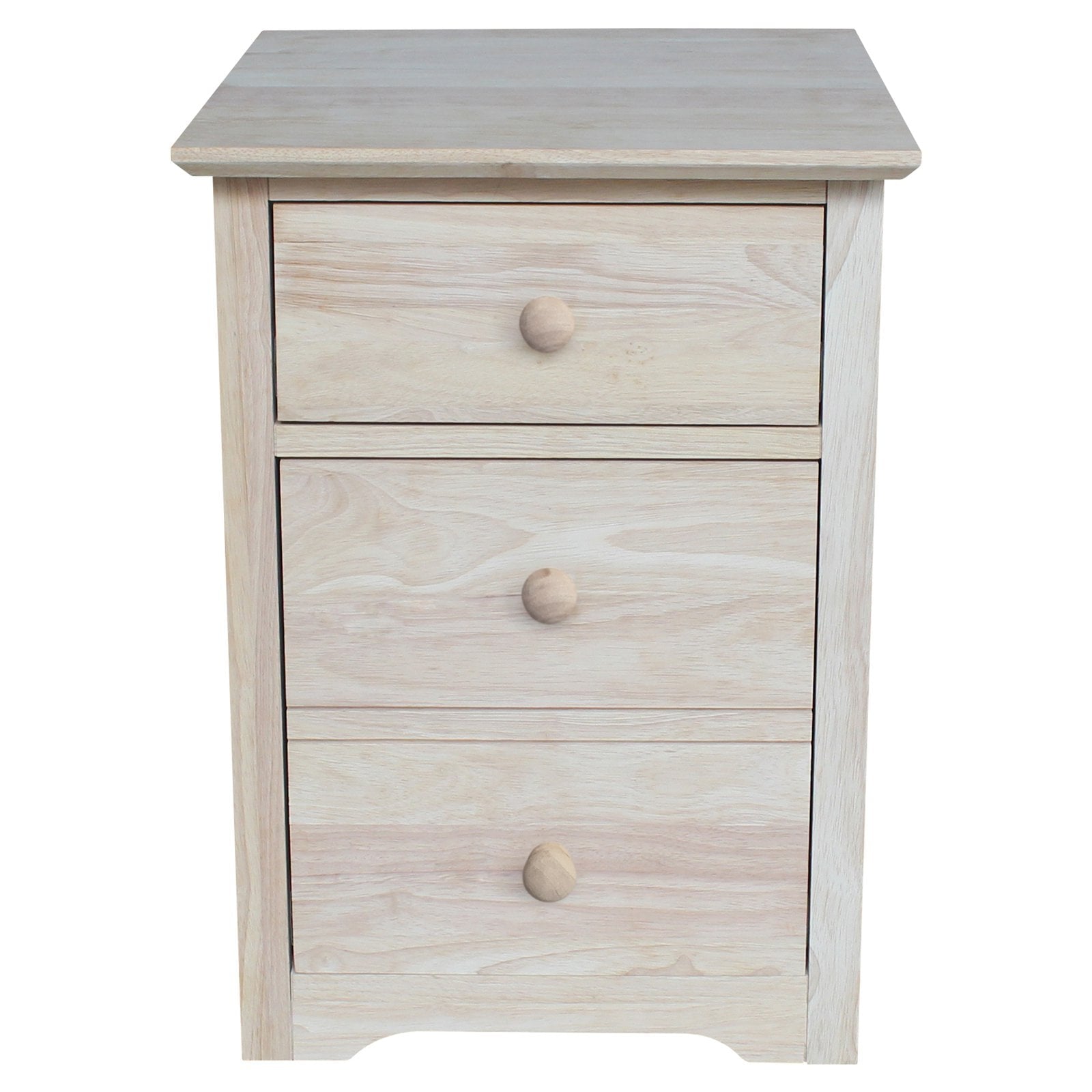 International Concepts 2 Drawer File Cabinet with Wood Hardware