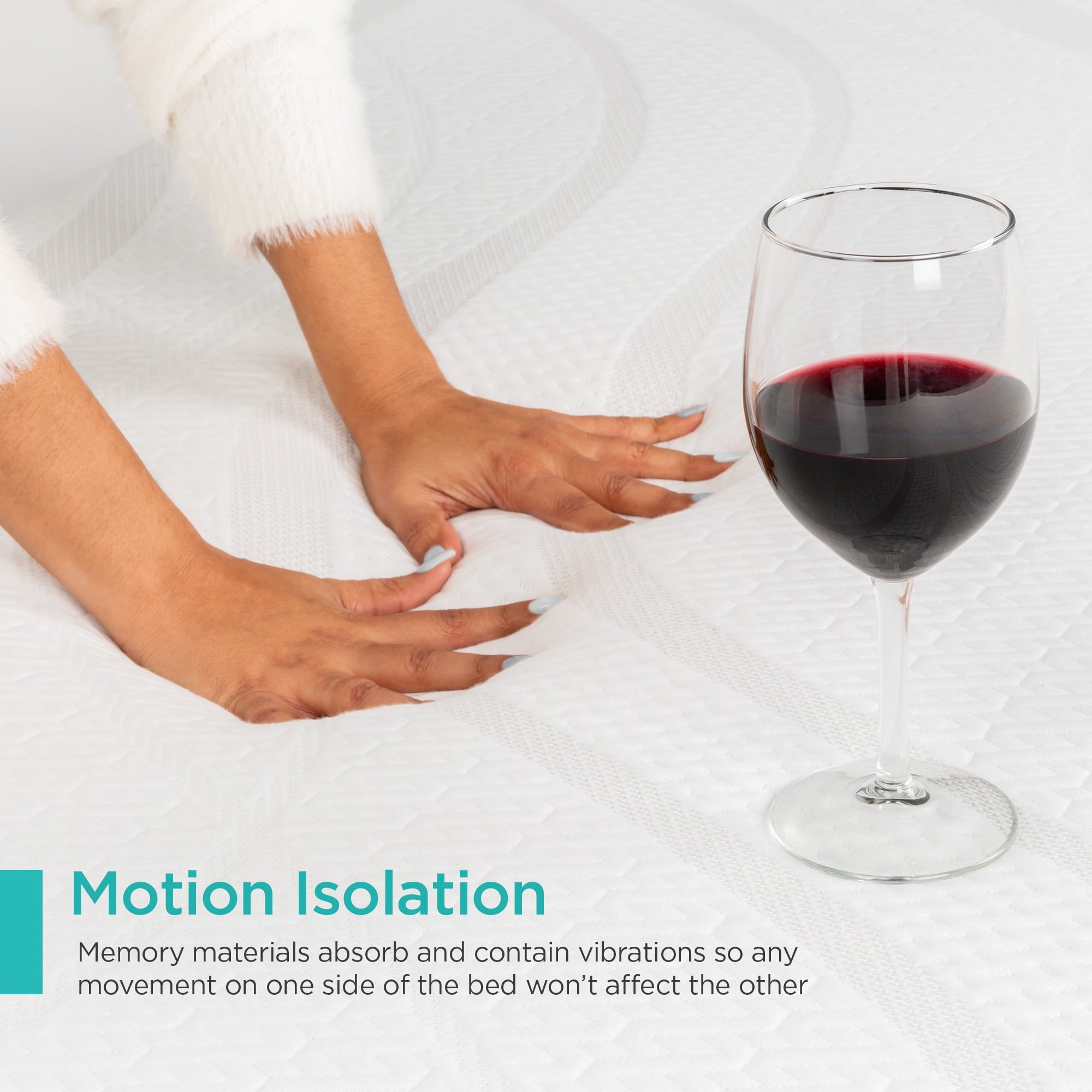 Choice Products 12in Queen Size 2-Layer Medium-Firm Bamboo Charcoal Gel & Green Tea Infused Memory Foam Mattress