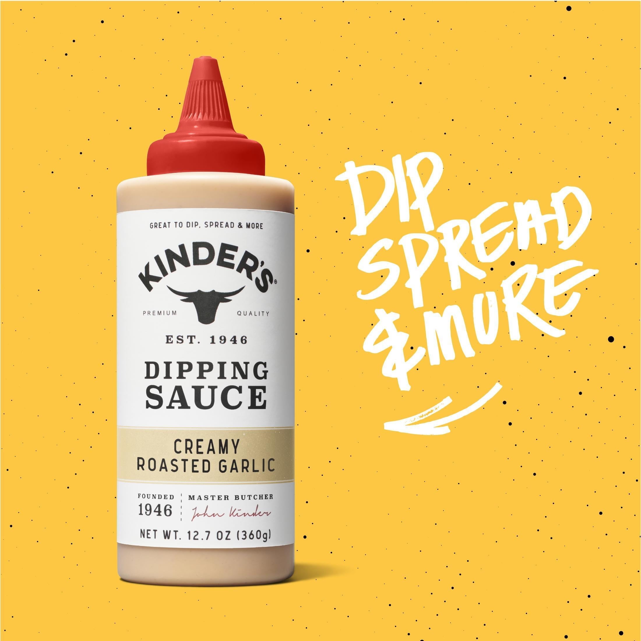 Kinder's Creamy Roasted Garlic Dipping Sauce 12.8oz