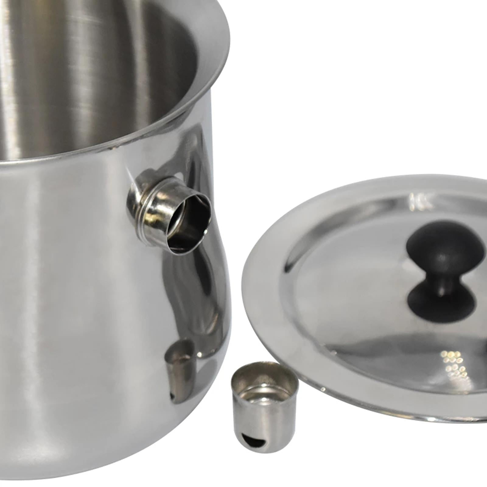 Candle Making Pouring Pot Stainless Steel Double Boilers Dripless Pouring Heat-Resistant Handle Melter Pot,Candle Making Supplies 20x17CM 2.5L