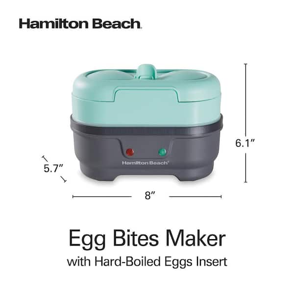 6-Egg Green Egg Bite Cooker with Hard-Boiled Eggs Insert